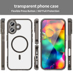 Ốp lưng điện thoại chống sốc MagSafe kết hợp PC và TPU có túi khí, dành cho iPhone 17e / 16e, iPhone 17 Pro Max, iPhone 17 Pro, iPhone 17, iPhone Air, iPhone 16 Pro Max, iPhone 16 Pro, iPhone 16 Plus, iPhone 16, iPhone 15 Pro Max
