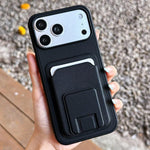 Ốp lưng điện thoại kèm ví gập hình vuông, dành cho iPhone 17 Pro Max, iPhone 17 Pro, iPhone 17, iPhone Air, iPhone 16 Pro Max, iPhone 16 Pro