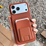 Ốp lưng điện thoại kèm ví gập hình vuông, dành cho iPhone 17 Pro Max, iPhone 17 Pro, iPhone 17, iPhone Air, iPhone 16 Pro Max, iPhone 16 Pro