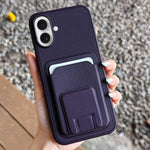 Ốp lưng điện thoại kèm ví gập hình vuông, dành cho iPhone 17 Pro Max, iPhone 17 Pro, iPhone 17, iPhone Air, iPhone 16 Pro Max, iPhone 16 Pro