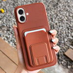 Ốp lưng điện thoại kèm ví gập hình vuông, dành cho iPhone 16 Plus, iPhone 16, iPhone 15 Pro Max, iPhone 15 Pro, iPhone 15 Plus, iPhone 15