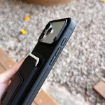 Ốp lưng điện thoại kèm ví gập hình vuông, dành cho iPhone 17 Pro Max, iPhone 17 Pro, iPhone 17, iPhone Air, iPhone 16 Pro Max, iPhone 16 Pro