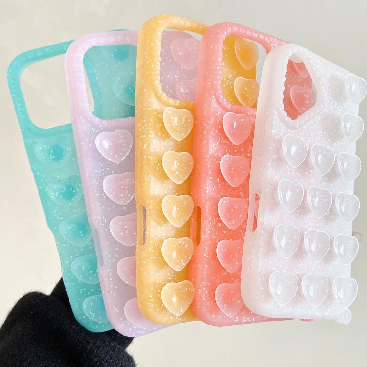 Ốp lưng điện thoại trong suốt lấp lánh có cốc hút hình trái tim, dành cho iPhone 14, iPhone 14 Pro Max, iPhone 13