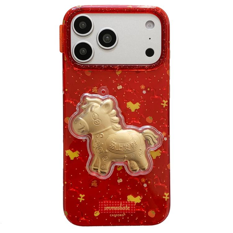 Ốp lưng điện thoại họa tiết truyền thống may mắn Tết Nguyên Đán Trung Quốc PC + TPU, dành cho iPhone 17 Pro Max, iPhone 17 Pro