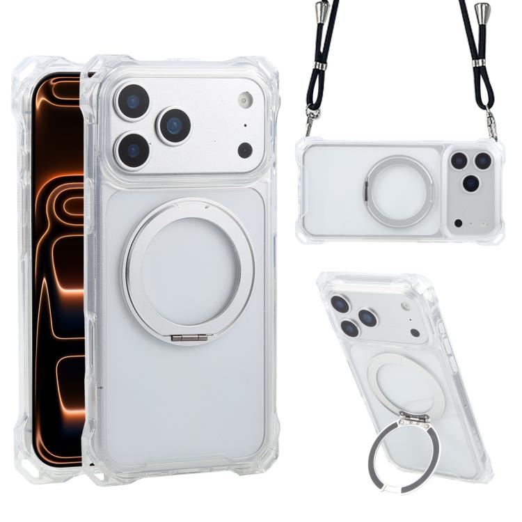 Ốp lưng điện thoại có chân đế xoay XDcase với bốn góc có lỗ nam châm, không kèm dây đeo, dành cho iPhone 17 Pro Max, iPhone 17 Pro