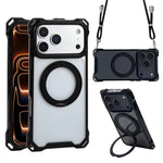 Ốp lưng điện thoại có chân đế xoay XDcase với bốn góc có lỗ nam châm, không kèm dây đeo, dành cho iPhone 17 Pro Max, iPhone 17 Pro