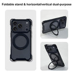 Ốp lưng điện thoại có chân đế xoay XDcase với bốn góc có lỗ nam châm, không kèm dây đeo, dành cho iPhone 17 Pro Max, iPhone 17 Pro