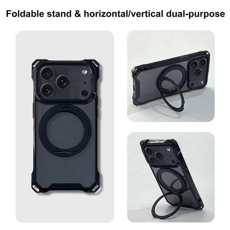 Ốp lưng điện thoại có chân đế xoay XDcase với bốn góc có lỗ nam châm, không kèm dây đeo, dành cho iPhone 17 Pro Max, iPhone 17 Pro