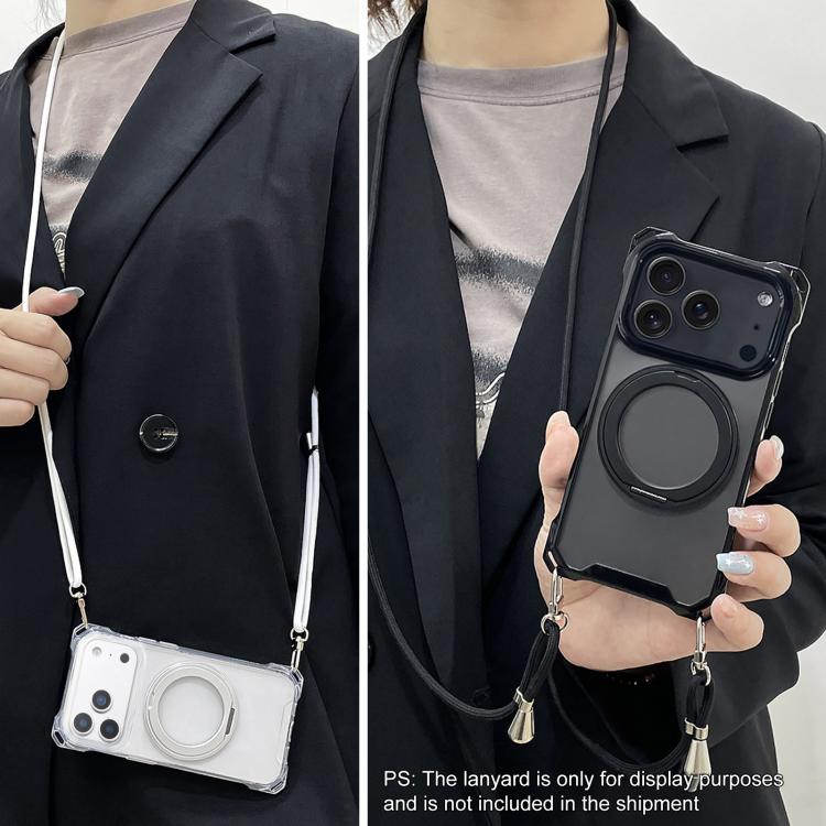 Ốp lưng điện thoại có chân đế xoay XDcase với bốn góc có lỗ nam châm, không kèm dây đeo, dành cho iPhone 17 Pro Max, iPhone 17 Pro