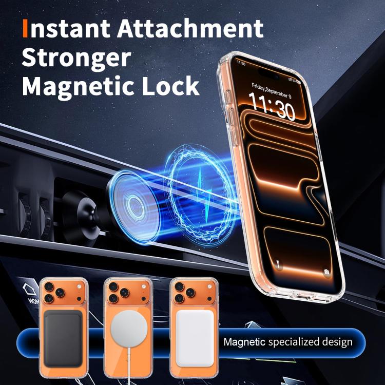 Ốp lưng điện thoại kết hợp PC cứng nhiều màu và TPU mềm có nam châm, dành cho iPhone 17 Pro Max, iPhone 17 Pro, iPhone 17