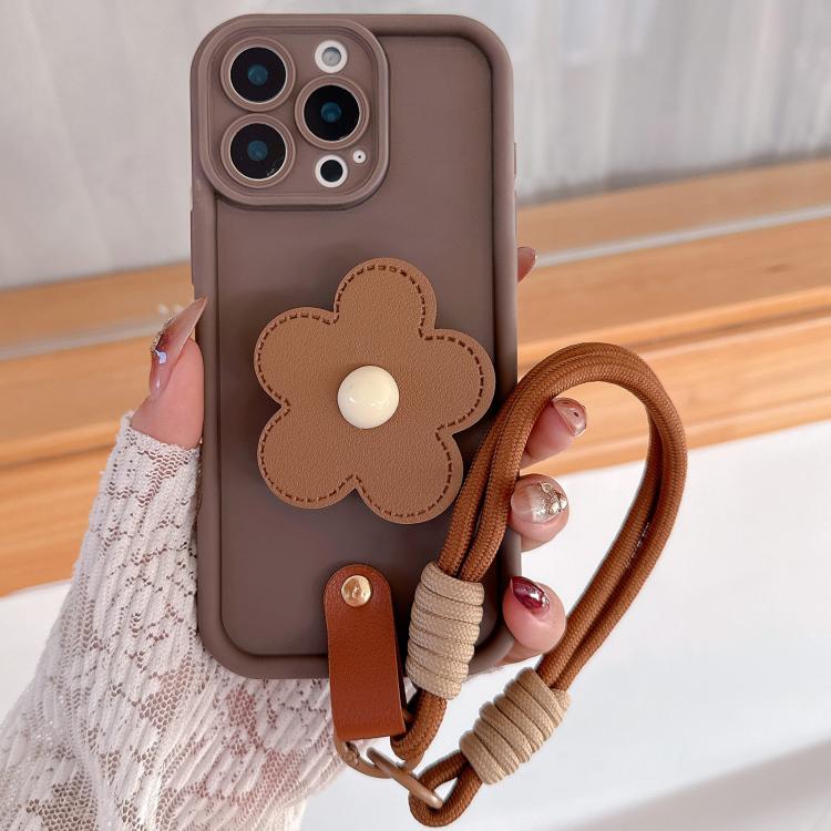 Ốp lưng điện thoại TPU có giá đỡ hoa kèm dây đeo khóa PU, dành cho iPhone 14 Pro Max, iPhone 13 Pro Max, iPhone 13 Pro, iPhone 13, iPhone 12, iPhone 12 Pro Max, iPhone 12 Pro, iPhone 11 Pro Max, iPhone 11, iPhone 11 Pro