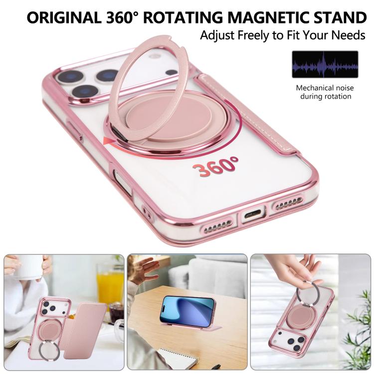 Ốp lưng điện thoại da thuần chay mạ nam châm siêu mỏng có giá đỡ xoay, dành cho iPhone 17e / 16e, iPhone 17 Pro Max, iPhone 17 Pro, iPhone 17, iPhone Air, iPhone 16 Pro Max