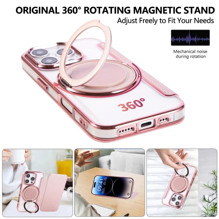 Ốp lưng điện thoại da thuần chay mạ nam châm siêu mỏng có giá đỡ xoay, dành cho iPhone 16 Pro, iPhone 16 Plus, iPhone 16, iPhone 15 Pro Max, iPhone 15 Pro, iPhone 15 Plus / 14 Plus