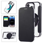 Ốp lưng điện thoại da thuần chay mạ nam châm siêu mỏng có giá đỡ xoay, dành cho iPhone 16 Pro, iPhone 16 Plus, iPhone 16, iPhone 15 Pro Max, iPhone 15 Pro, iPhone 15 Plus / 14 Plus