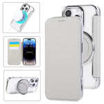 Ốp lưng điện thoại da thuần chay mạ nam châm siêu mỏng có giá đỡ xoay, dành cho iPhone 16 Pro, iPhone 16 Plus, iPhone 16, iPhone 15 Pro Max, iPhone 15 Pro, iPhone 15 Plus / 14 Plus