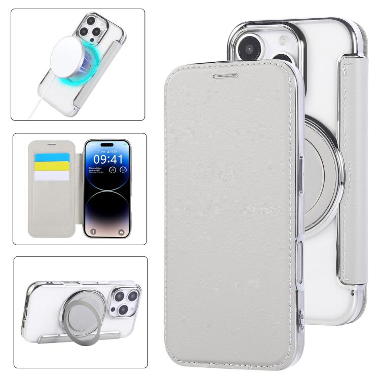 Ốp lưng điện thoại da thuần chay mạ nam châm siêu mỏng có giá đỡ xoay, dành cho iPhone 16 Pro, iPhone 16 Plus, iPhone 16, iPhone 15 Pro Max, iPhone 15 Pro, iPhone 15 Plus / 14 Plus