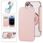 Ốp lưng điện thoại da thuần chay mạ nam châm siêu mỏng có giá đỡ xoay, dành cho iPhone 16 Pro, iPhone 16 Plus, iPhone 16, iPhone 15 Pro Max, iPhone 15 Pro, iPhone 15 Plus / 14 Plus
