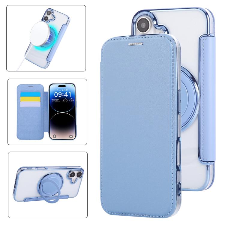 Ốp lưng điện thoại da thuần chay mạ nam châm siêu mỏng có giá đỡ xoay, dành cho iPhone 16 Pro, iPhone 16 Plus, iPhone 16, iPhone 15 Pro Max, iPhone 15 Pro, iPhone 15 Plus / 14 Plus