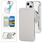 Ốp lưng điện thoại da thuần chay mạ nam châm siêu mỏng có giá đỡ xoay, dành cho iPhone 16 Pro, iPhone 16 Plus, iPhone 16, iPhone 15 Pro Max, iPhone 15 Pro, iPhone 15 Plus / 14 Plus