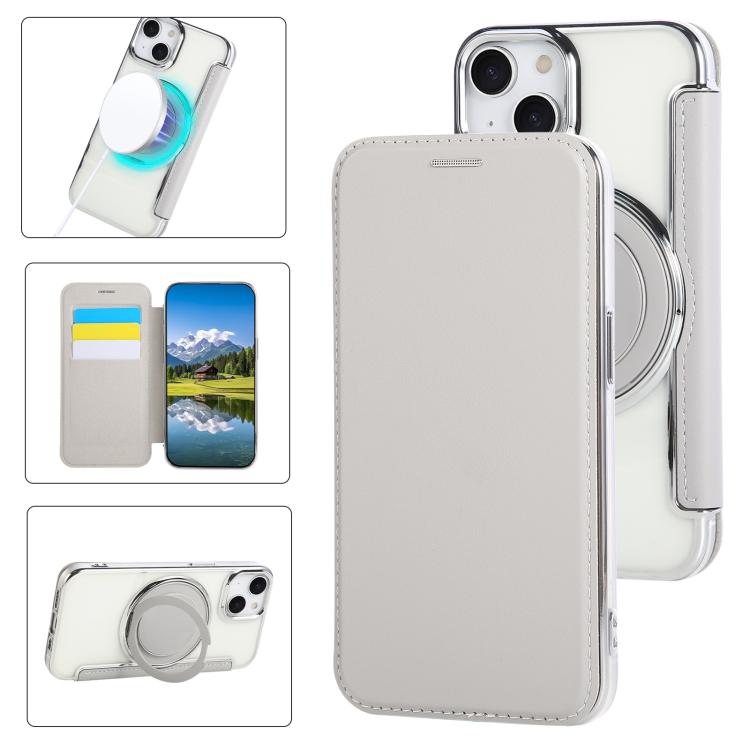 Ốp lưng điện thoại da thuần chay mạ nam châm siêu mỏng có giá đỡ xoay, dành cho iPhone 16 Pro, iPhone 16 Plus, iPhone 16, iPhone 15 Pro Max, iPhone 15 Pro, iPhone 15 Plus / 14 Plus
