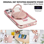 Ốp điện thoại da thuần chay mạ nam châm xoay siêu mỏng, dành cho iPhone 15, dành cho iPhone 14 / 13, dành cho iPhone 14 Pro, dành cho iPhone 14 Pro Max, dành cho iPhone 13 Pro Max, dành cho iPhone 13 Pro