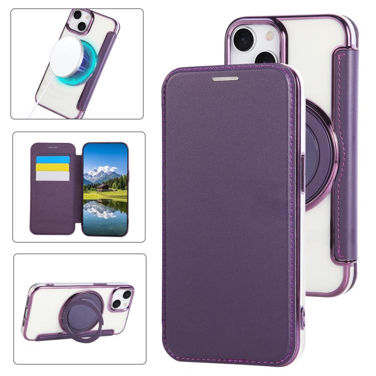 Ốp điện thoại da thuần chay mạ nam châm xoay siêu mỏng, dành cho iPhone 15, dành cho iPhone 14 / 13, dành cho iPhone 14 Pro, dành cho iPhone 14 Pro Max, dành cho iPhone 13 Pro Max, dành cho iPhone 13 Pro