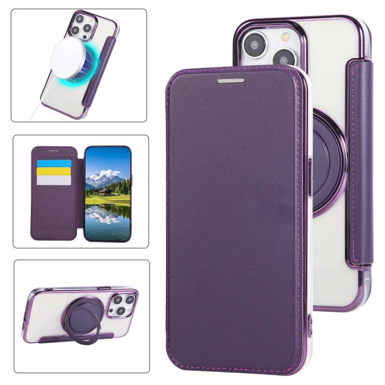 Ốp điện thoại da thuần chay mạ nam châm xoay siêu mỏng, dành cho iPhone 15, dành cho iPhone 14 / 13, dành cho iPhone 14 Pro, dành cho iPhone 14 Pro Max, dành cho iPhone 13 Pro Max, dành cho iPhone 13 Pro