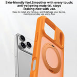 Ốp lưng điện thoại giáp nam châm chống bẩn thân thiện với da có giá đỡ xoay, dành cho iPhone 17 Pro Max, iPhone 17 Pro