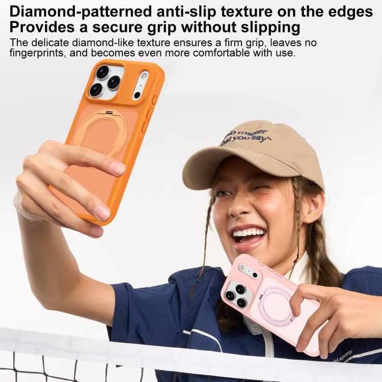 Ốp lưng điện thoại giáp nam châm chống bẩn thân thiện với da có giá đỡ xoay, dành cho iPhone 17 Pro Max, iPhone 17 Pro