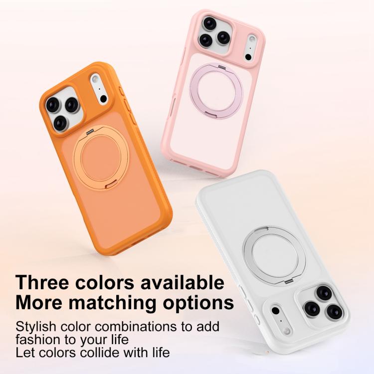 Ốp lưng điện thoại giáp nam châm chống bẩn thân thiện với da có giá đỡ xoay, dành cho iPhone 17 Pro Max, iPhone 17 Pro