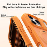 Ốp lưng điện thoại giáp nam châm chống bẩn thân thiện với da có giá đỡ xoay, dành cho iPhone 17 Pro Max, iPhone 17 Pro