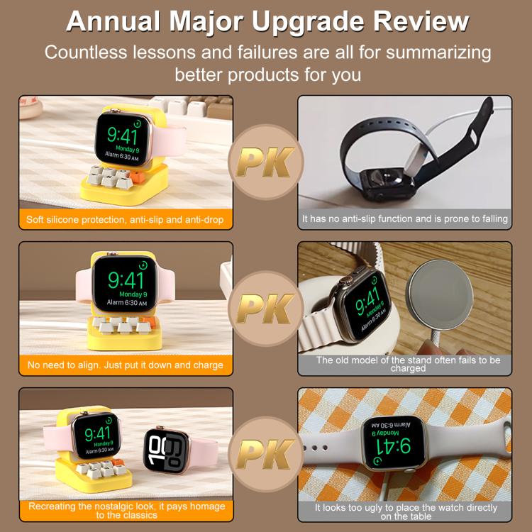 XDcase Giá đỡ sạc đồng hồ thông minh thiết kế máy đánh chữ cho Apple Watch