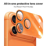 XDcase 2 miếng Bảo Vệ Ống Kính Camera Acrylic Mờ Trong Suốt Tích Hợp, Dành cho iPhone 17 Pro Max, Dành cho iPhone 17 Pro