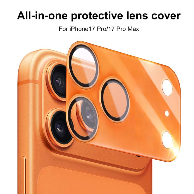 XDcase 2 miếng Bảo Vệ Ống Kính Camera Acrylic Mờ Trong Suốt Tích Hợp, Dành cho iPhone 17 Pro Max, Dành cho iPhone 17 Pro