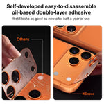 XDcase 2 miếng Bảo Vệ Ống Kính Camera Acrylic Mờ Trong Suốt Tích Hợp, Dành cho iPhone 17 Pro Max, Dành cho iPhone 17 Pro