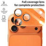 XDcase 2 miếng Bảo Vệ Ống Kính Camera Acrylic Mờ Trong Suốt Tích Hợp, Dành cho iPhone 17 Pro Max, Dành cho iPhone 17 Pro