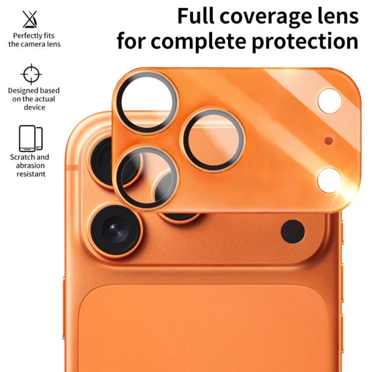 XDcase 2 miếng Bảo Vệ Ống Kính Camera Acrylic Mờ Trong Suốt Tích Hợp, Dành cho iPhone 17 Pro Max, Dành cho iPhone 17 Pro