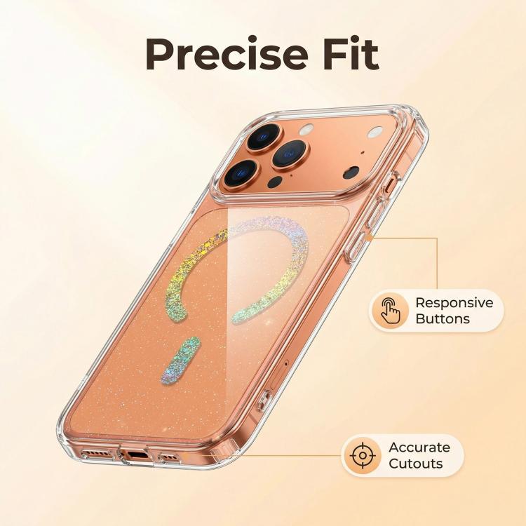 Ốp lưng điện thoại TPU nam châm lấp lánh, dành cho iPhone 17 Pro Max, iPhone 17 Pro