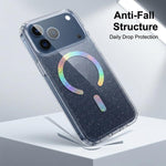 Ốp lưng điện thoại TPU nam châm lấp lánh, dành cho iPhone 17 Pro Max, iPhone 17 Pro