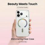 Ốp lưng điện thoại TPU nam châm lấp lánh, dành cho iPhone 17 Pro Max, iPhone 17 Pro