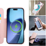 Ốp lưng điện thoại da thuần chay mạ nam châm siêu mỏng, dành cho iPhone 17 Pro Max, iPhone 17 Pro, iPhone 17, iPhone Air, iPhone 16e, iPhone 16 Pro Max