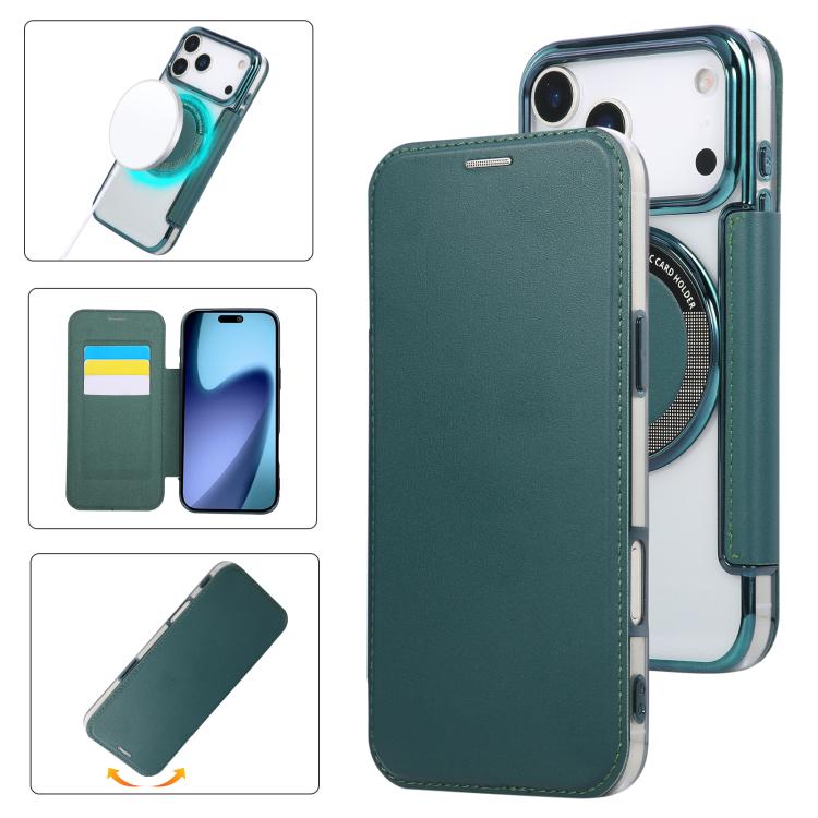 Ốp lưng điện thoại da thuần chay mạ nam châm siêu mỏng, dành cho iPhone 17 Pro Max, iPhone 17 Pro, iPhone 17, iPhone Air, iPhone 16e, iPhone 16 Pro Max