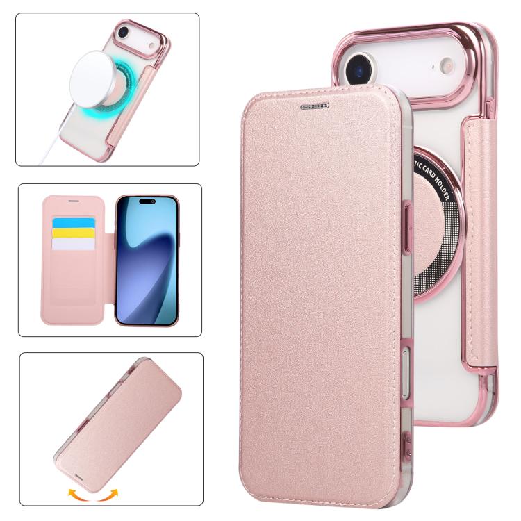 Ốp lưng điện thoại da thuần chay mạ nam châm siêu mỏng, dành cho iPhone 17 Pro Max, iPhone 17 Pro, iPhone 17, iPhone Air, iPhone 16e, iPhone 16 Pro Max