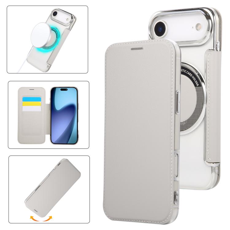 Ốp lưng điện thoại da thuần chay mạ nam châm siêu mỏng, dành cho iPhone 17 Pro Max, iPhone 17 Pro, iPhone 17, iPhone Air, iPhone 16e, iPhone 16 Pro Max