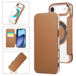 Ốp lưng điện thoại da thuần chay mạ nam châm siêu mỏng, dành cho iPhone 17 Pro Max, iPhone 17 Pro, iPhone 17, iPhone Air, iPhone 16e, iPhone 16 Pro Max