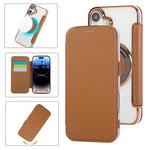 Ốp lưng điện thoại da thuần chay mạ nam châm siêu mỏng, dành cho iPhone 17 Pro Max, iPhone 17 Pro, iPhone 17, iPhone Air, iPhone 16e, iPhone 16 Pro Max