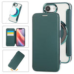 Ốp lưng điện thoại da thuần chay mạ nam châm siêu mỏng, dành cho iPhone 17 Pro Max, iPhone 17 Pro, iPhone 17, iPhone Air, iPhone 16e, iPhone 16 Pro Max
