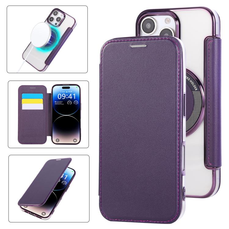 Ốp lưng điện thoại da thuần chay mạ nam châm siêu mỏng, dành cho iPhone 17 Pro Max, iPhone 17 Pro, iPhone 17, iPhone Air, iPhone 16e, iPhone 16 Pro Max