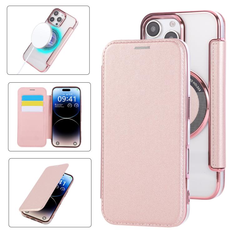 Ốp lưng điện thoại da thuần chay mạ nam châm siêu mỏng, dành cho iPhone 16 Pro, iPhone 16 Plus, iPhone 16, iPhone 15 Pro Max, iPhone 15 Pro, iPhone 15 Plus / 14 Plus