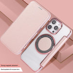 Ốp lưng điện thoại da thuần chay mạ nam châm siêu mỏng, dành cho iPhone 16 Pro, iPhone 16 Plus, iPhone 16, iPhone 15 Pro Max, iPhone 15 Pro, iPhone 15 Plus / 14 Plus